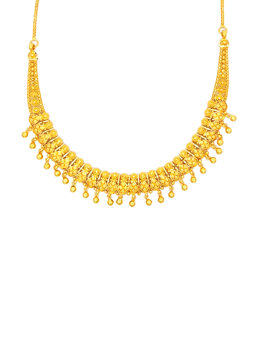 Sunwoven Elegance Necklace Set with Earrings 22 Karat