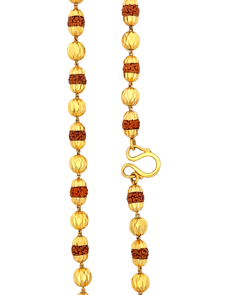 Rudraksha Elite Bead Gold Mala- 22 Karat