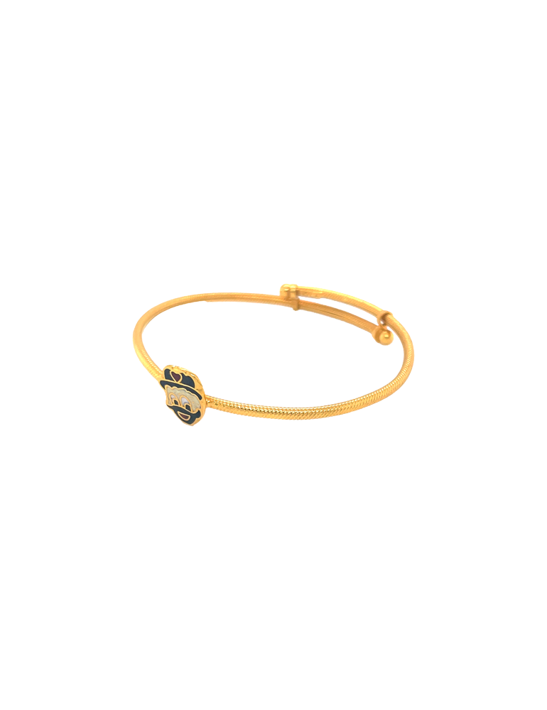 Gold kid's Bangles 22 karat- set of 2