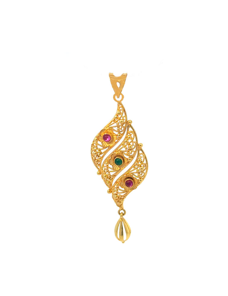 Gold Fancy Pendant - 22 Karat