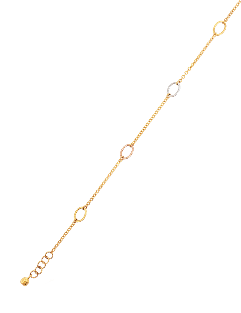 Delicate Motif 22K Gold Bracelet
