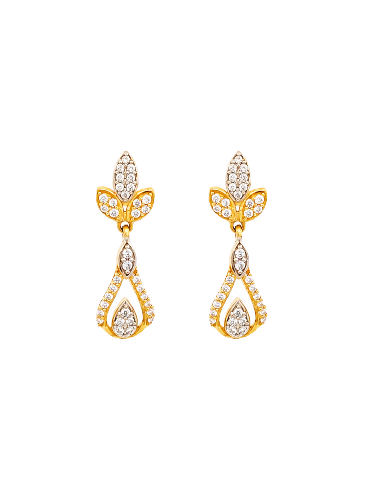 Feather Bloom Mangalsutra Set 22 Karat