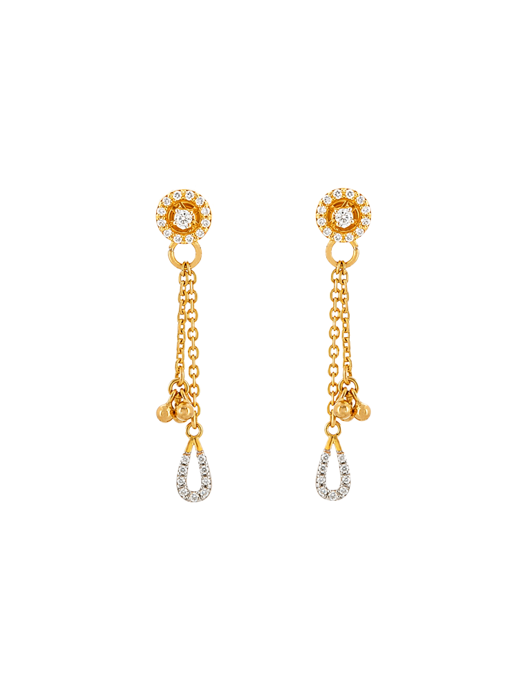 Moonlit Teardrop Necklace Set - 22 Karat