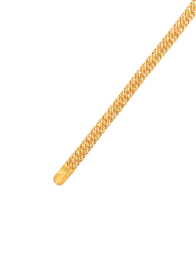 Gold Men's Bracelet - 22 Karat