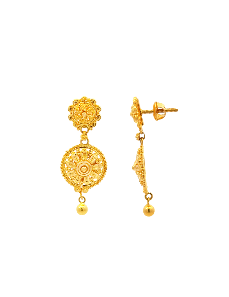 Gold Earrings 22 Karat