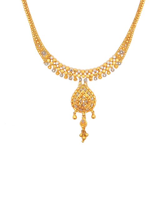 22 KT Yellow Gold Set With Earrings