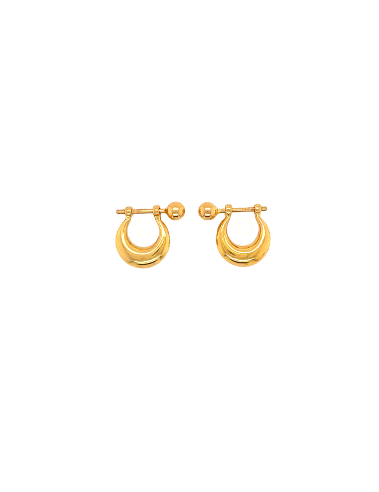 22k Yellow Gold Hoop Bali Earrings , Handmade Yellow Gold Earrings for  Women, Valentine Day Gift, Wrapped Wire Bell Design Gold Earrings - Etsy | Gold  earrings for women, Handmade gold jewellery,