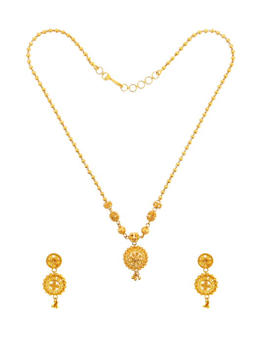 Noorani Chakra Haar Set - 22 Karat