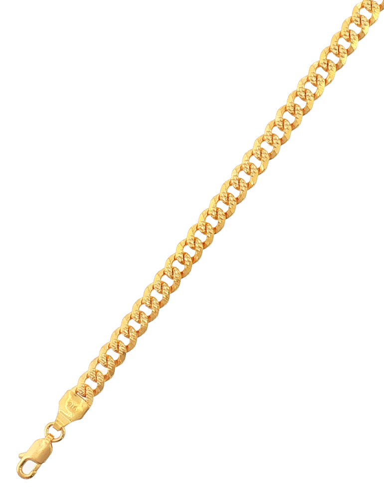 Yuvraj Gold Chain Bracelet - 22 Karat