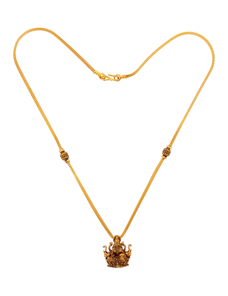 Kanakshree Lakshmi Gold Necklace - 22 Kt