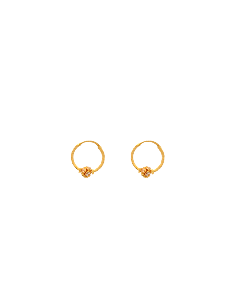 22 Karat Gold Hoop