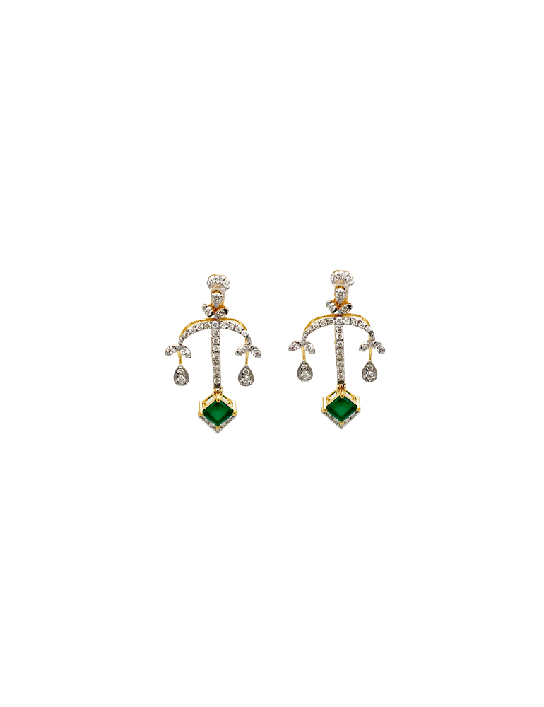 Diamond Set with Earrings 18 Kt