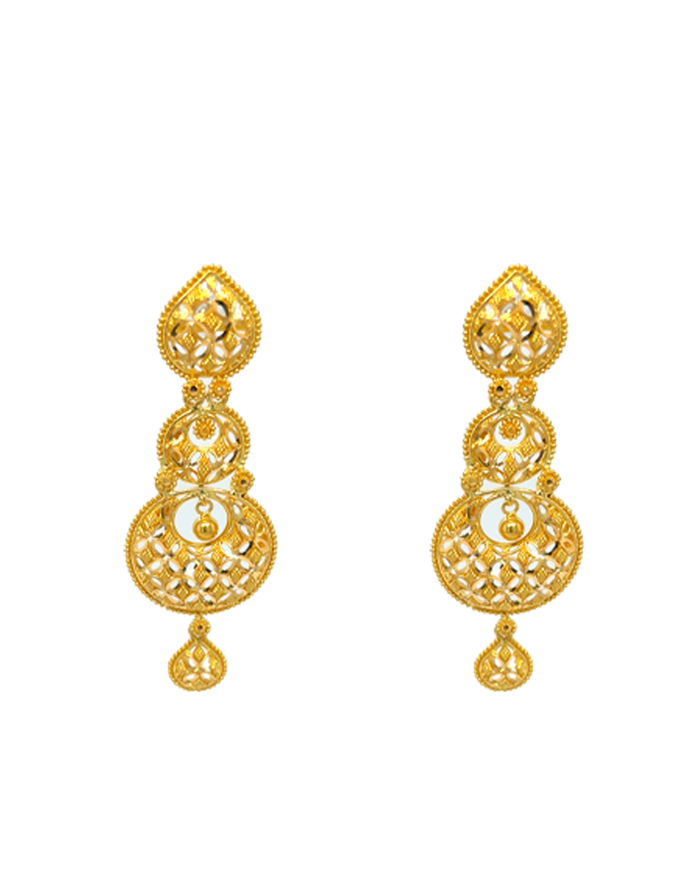 22 KT Yellow Gold Set With Earrings