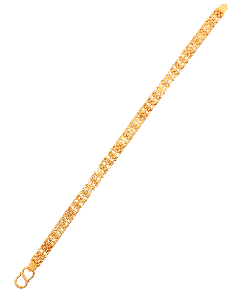 Veeransh Heritage Link Bracelet - 22 Karat