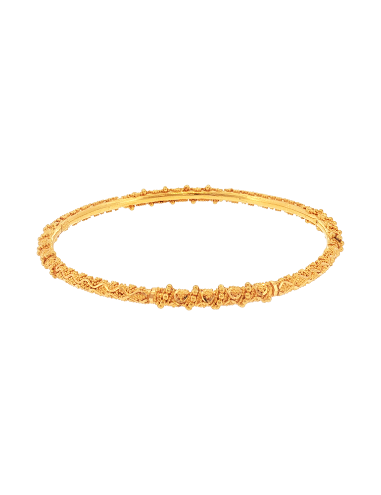 Kesar Jaal Gold Bangles 22k - Set Of 2
