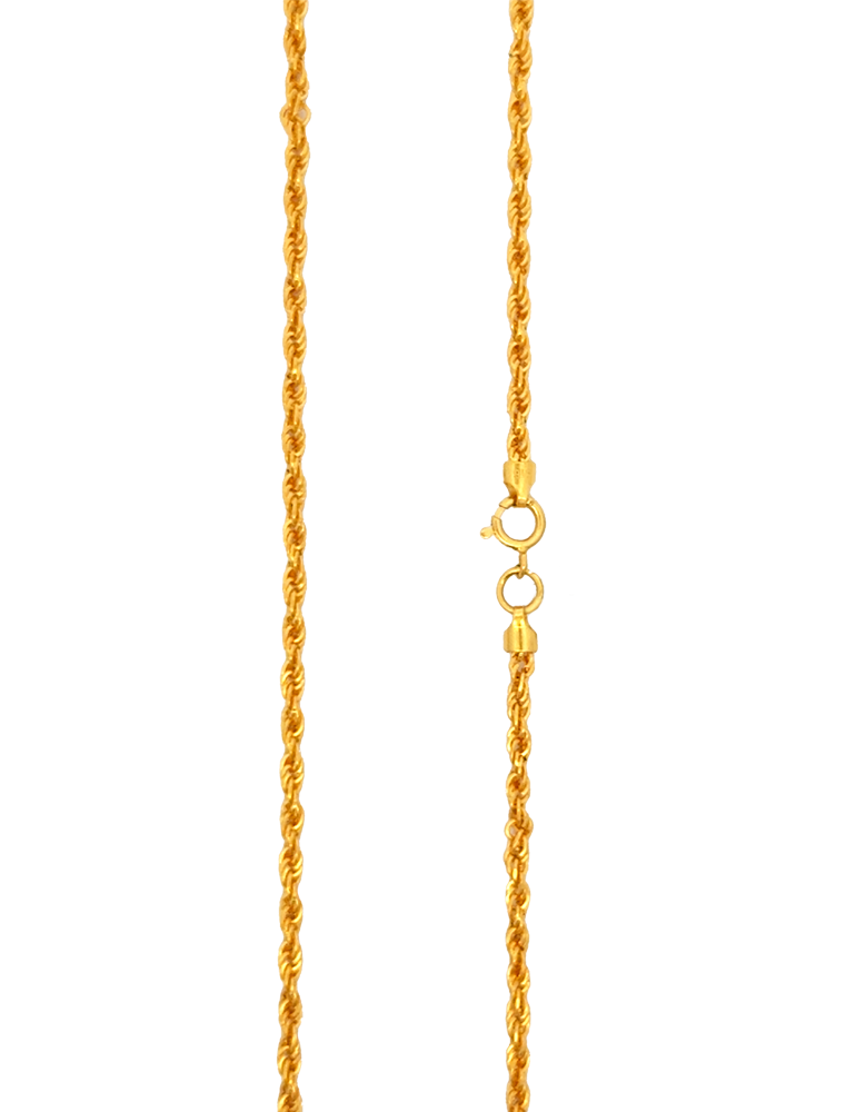 Gold Rope Chain - 22 Karat