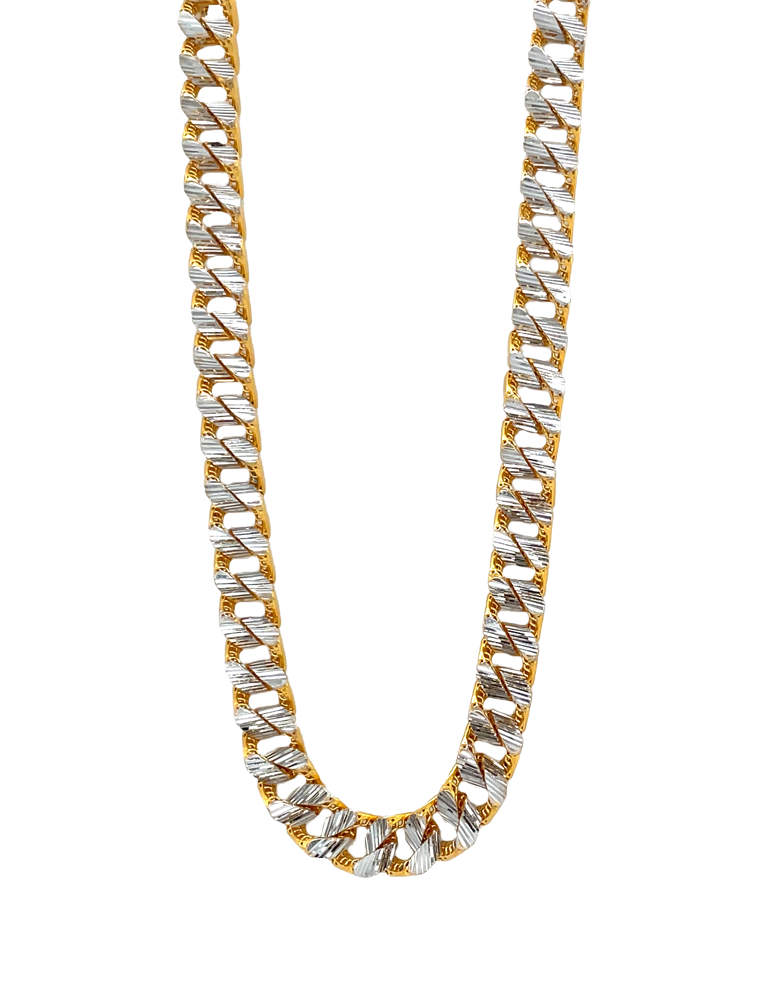 Gold Two-Tone Chain 22 Karat