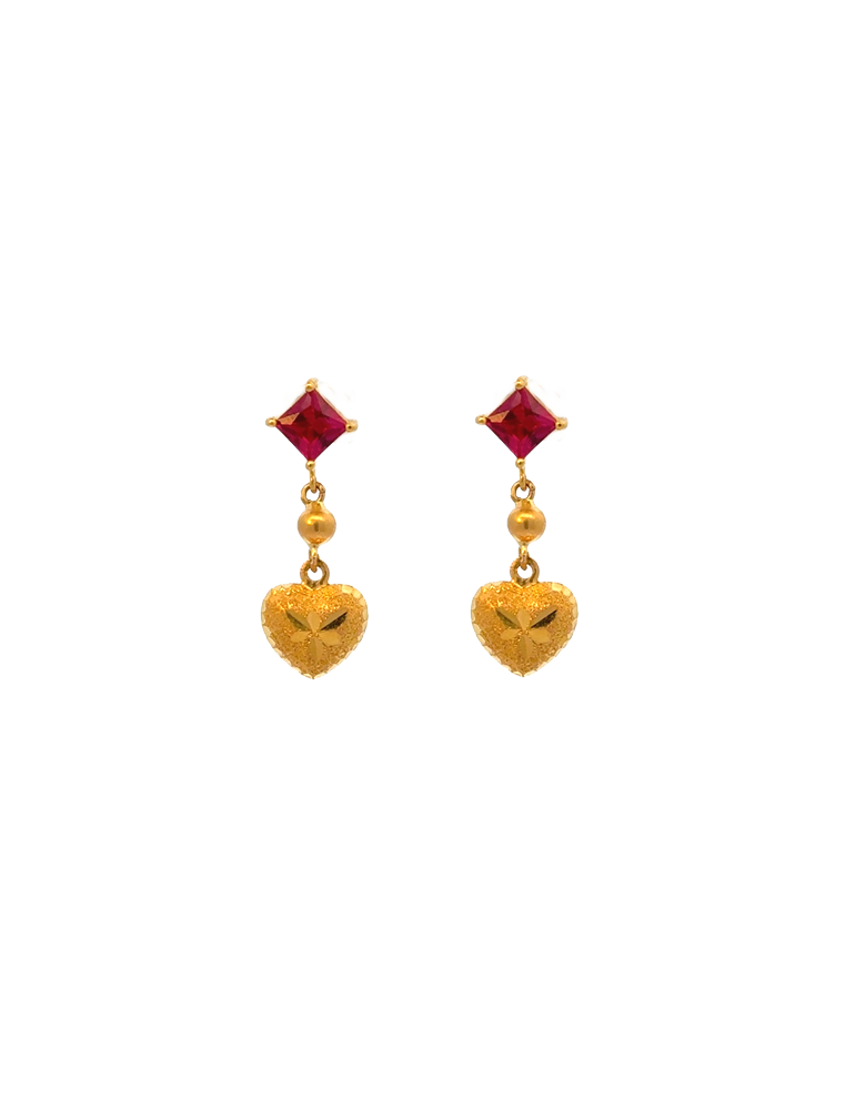 Gold Earrings - 22 Karat