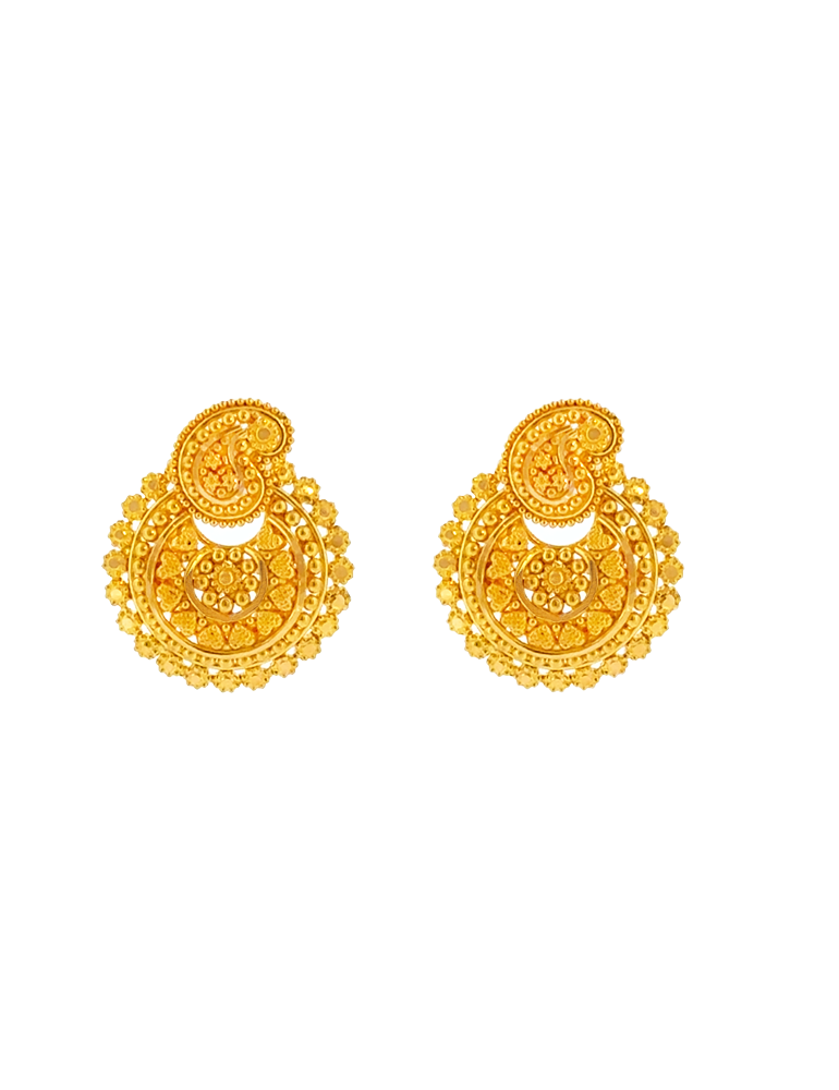 Ambi Jhankar Gold Necklace Set -  22 Karat
