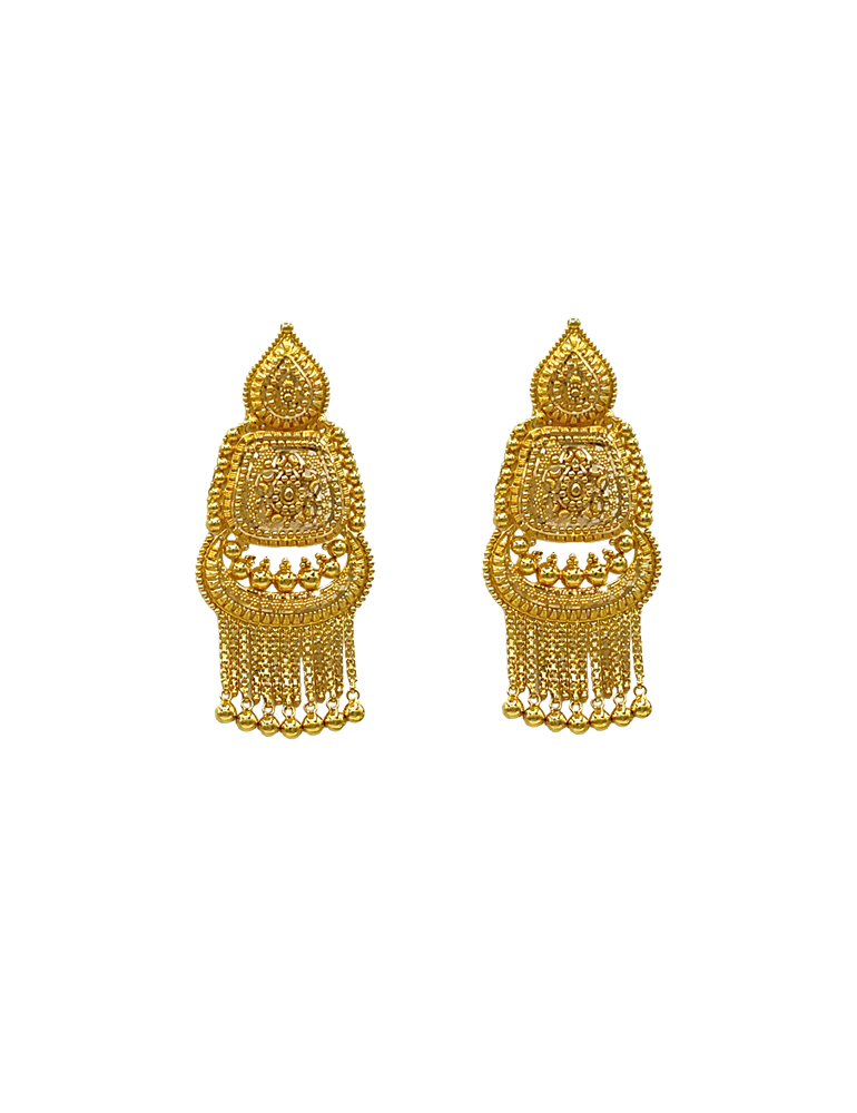 Gold Necklace Set with Earrings 22 Karat