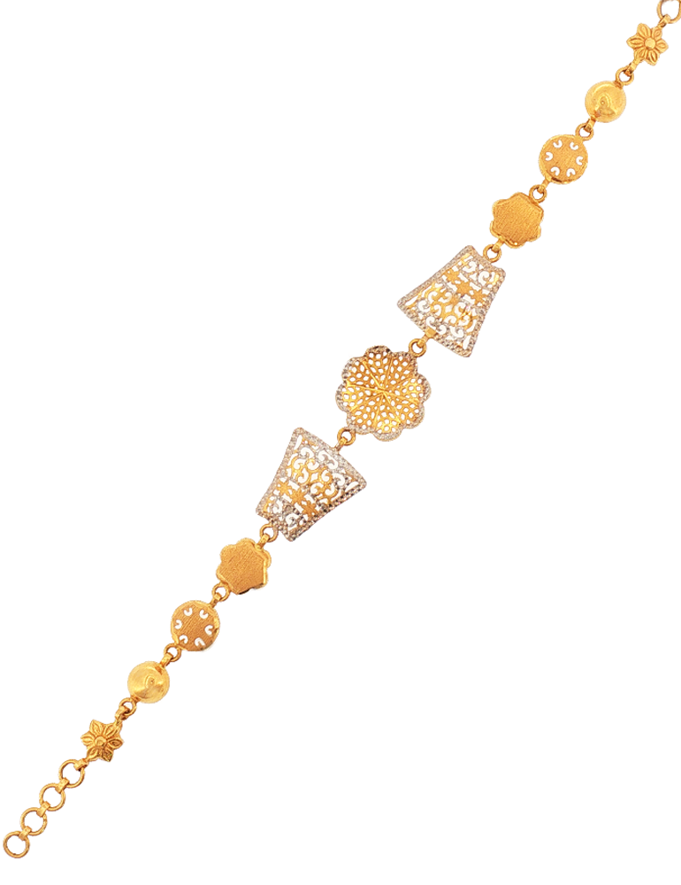 Tarunika Heritage Bracelet - 22 Karat