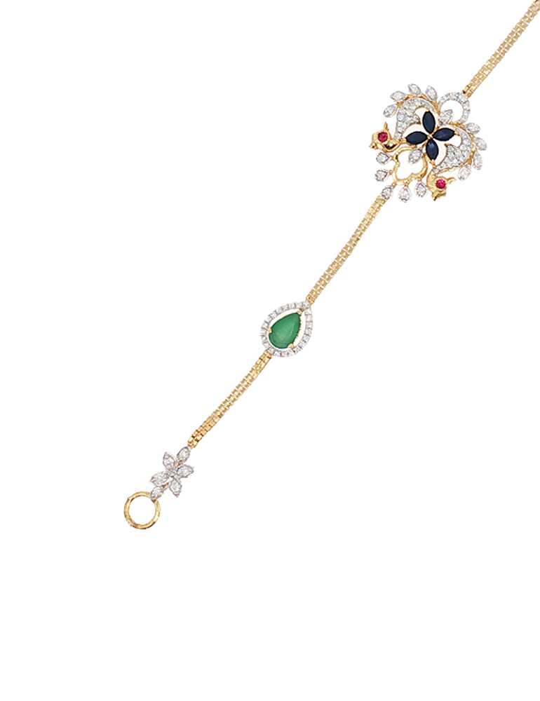 Emerald Garden Vine Pendant - 18 Karat