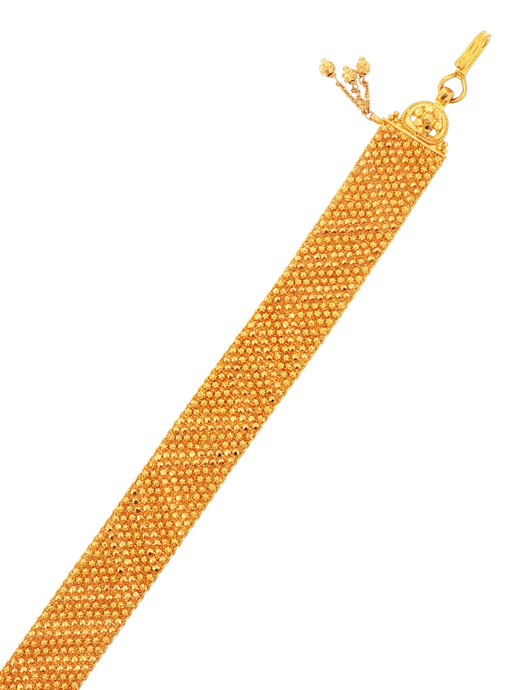 Bellamira Gold Weave Bracelet - 22 Karat