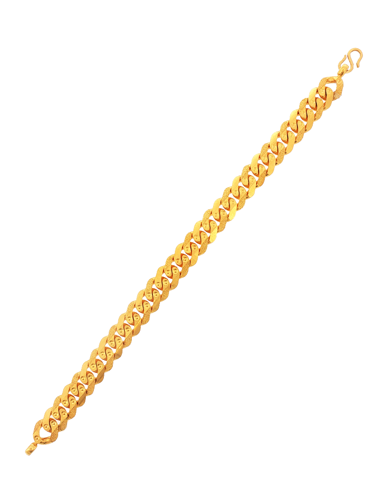 Matrix Dual-Finish Bracelet - 22 Karat