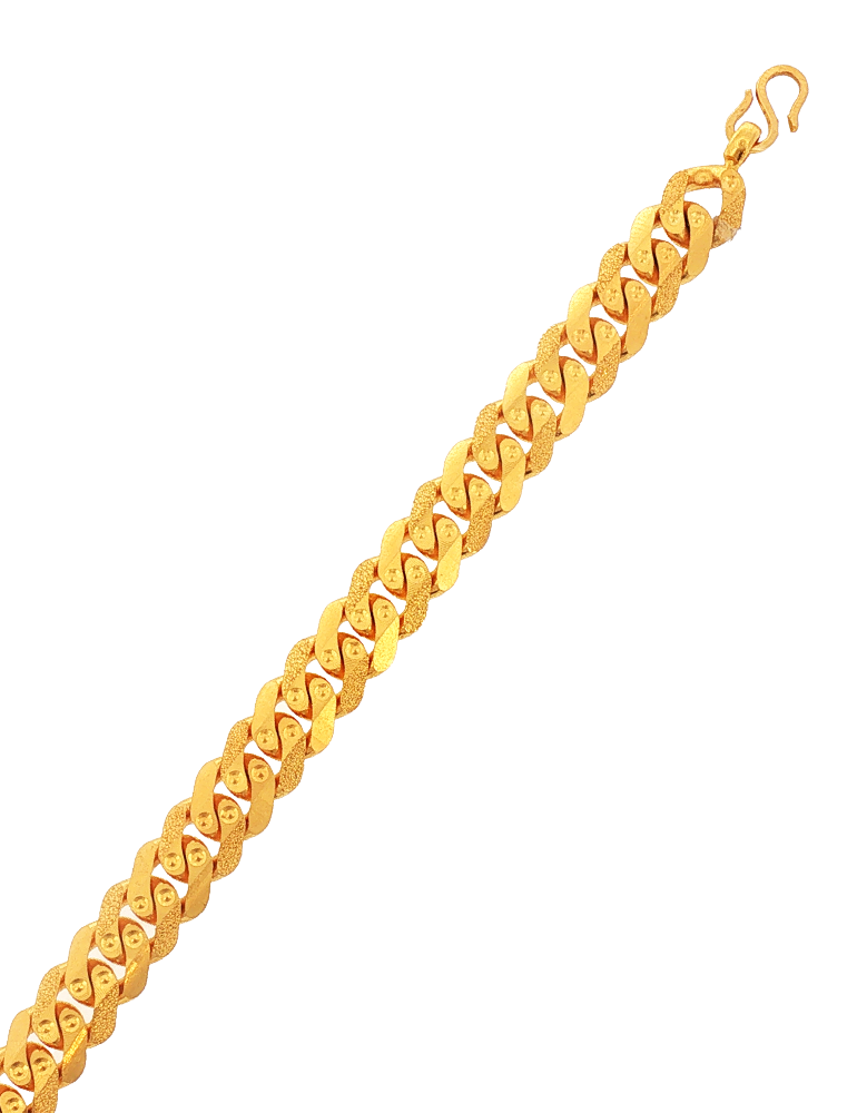 Matrix Dual-Finish Bracelet - 22 Karat