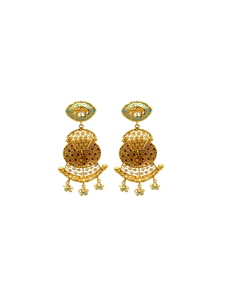 Gold Set with Earrings 22 Karat