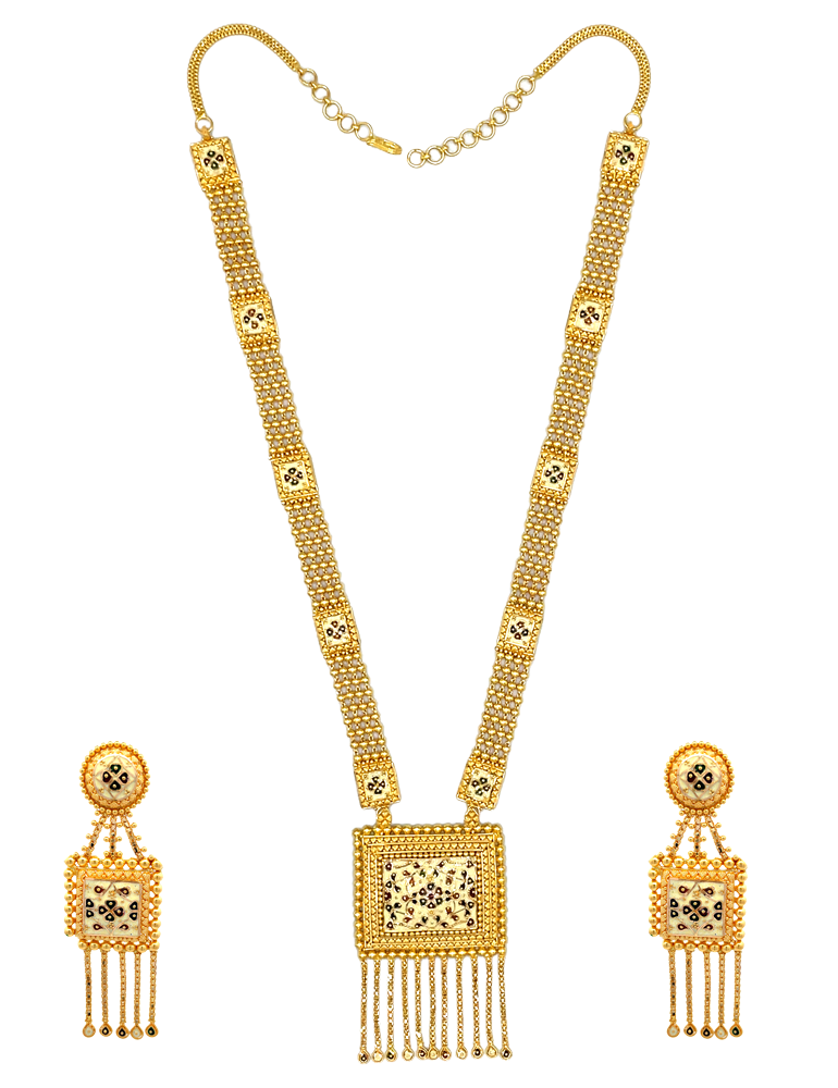 Gold Set with Earrings 22 Karat