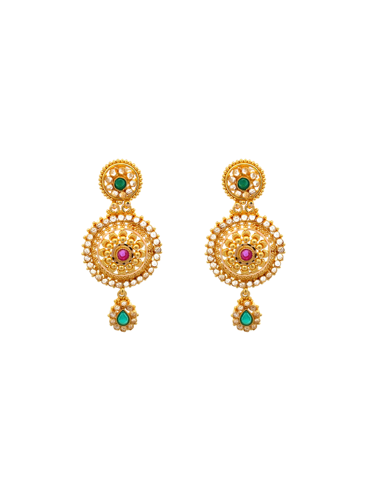 Gold Set with Earrings 22 Karat