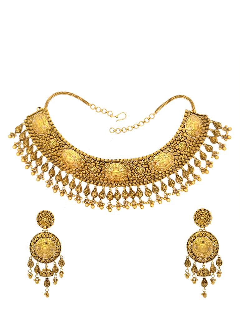 Gold Set with Earrings 22 Karat