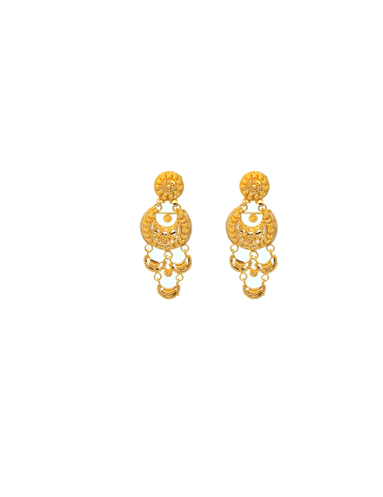 22 Kt Yellow Gold Set With Earrings